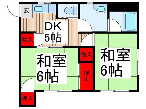 サンハイツの物件間取画像